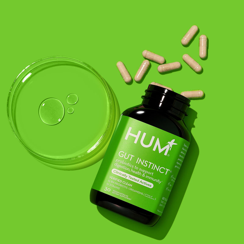 [Australia] - HUM Gut Instinct (30-Day Supply) - Daily Probiotics for Digestive Health for Women and Men - Lactobacillus + Bifidobacterium Strains for Bloating, Immune Support + Healthy Gut Diversity 30-Day Supply 