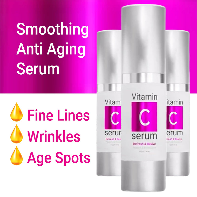 Vitamin C Face Serum for Face | Lightweight & Non-greasy | Deep Hydration & Radiant Skin | Vegan & Cruelty-Free | American-Made