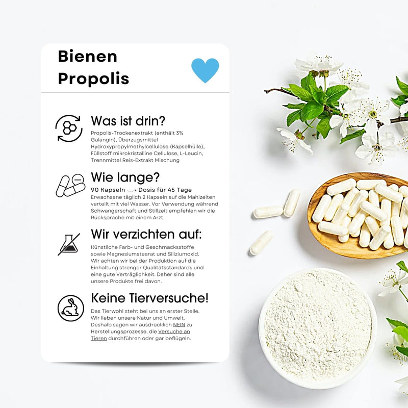 [Australia] - Fair & Pure® - Bee Propolis Capsules 500mg - 90 capsules - natural - rich in flavonoids and procyanidins - without magnesium stearate 