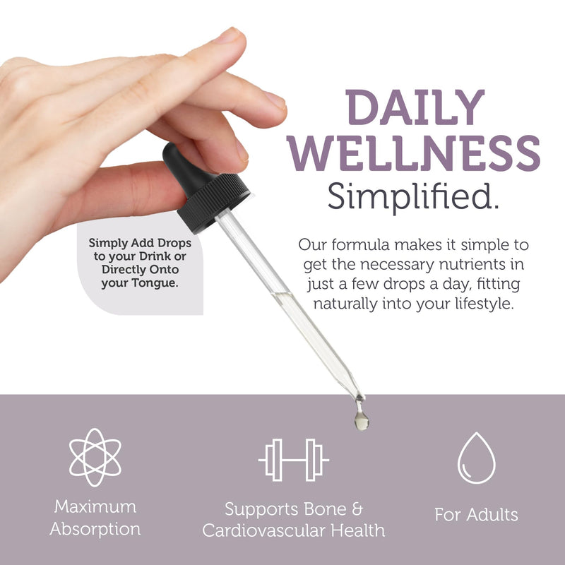 Zahler Vitamin D3 K2 Drops, Liquid D3 with K2, 1000IU of Vitamin D and 1000mcg of K2 per Serving, Supports Bone Density and Calcium Absoprtion, 1Fl Oz.