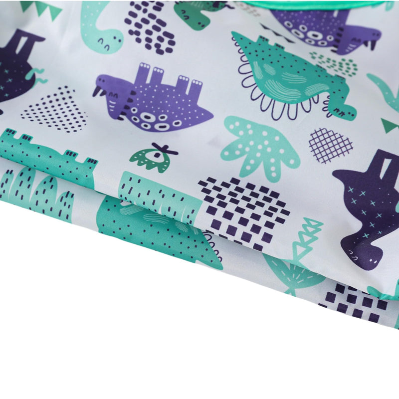 [Australia] - Sleeved Bib,5 Pack,Waterproof Shirt Bibs for Baby 3-24 Months Wipe Clean Dino/Lion/Trucks/Pirate/Forest 