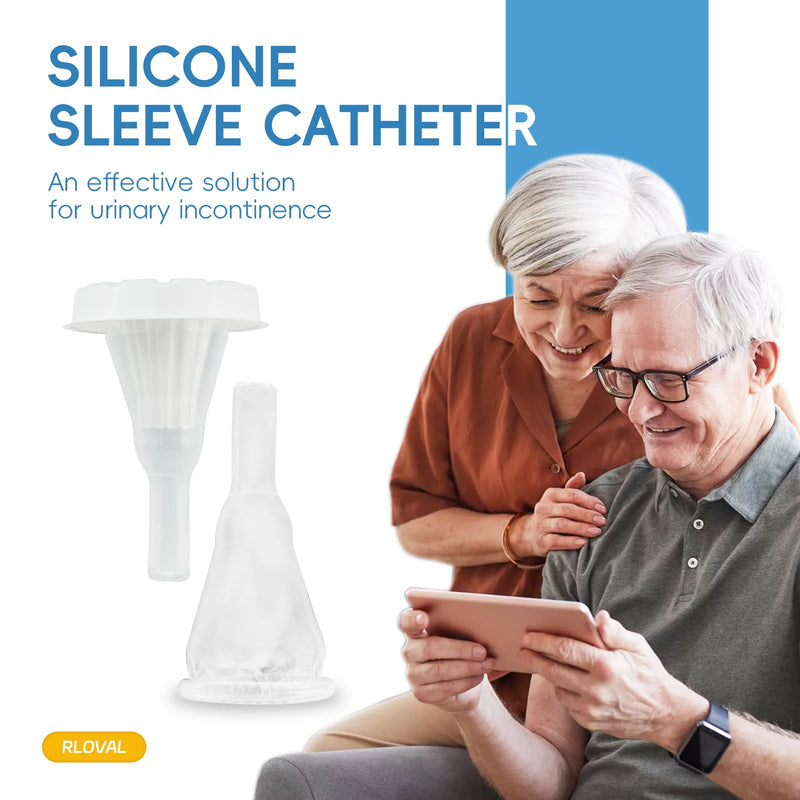 [Australia] - 10 PCS Condom Catheters for Elderly Men Age 80,Self-Adhesive,Individually Wrapped,Used Together with Urine Collection Bag,for Incontinence,No Leakage Non-Irritating,Size(1.14inch/29mm) 1.14inch/29mm 