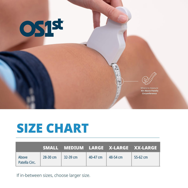 OS1st Patellar Stabilizing Adjustable Performance Knee Brace KS8 for Knee Pain & Injuries, Post Surgery, and Tendon Tears X-Large