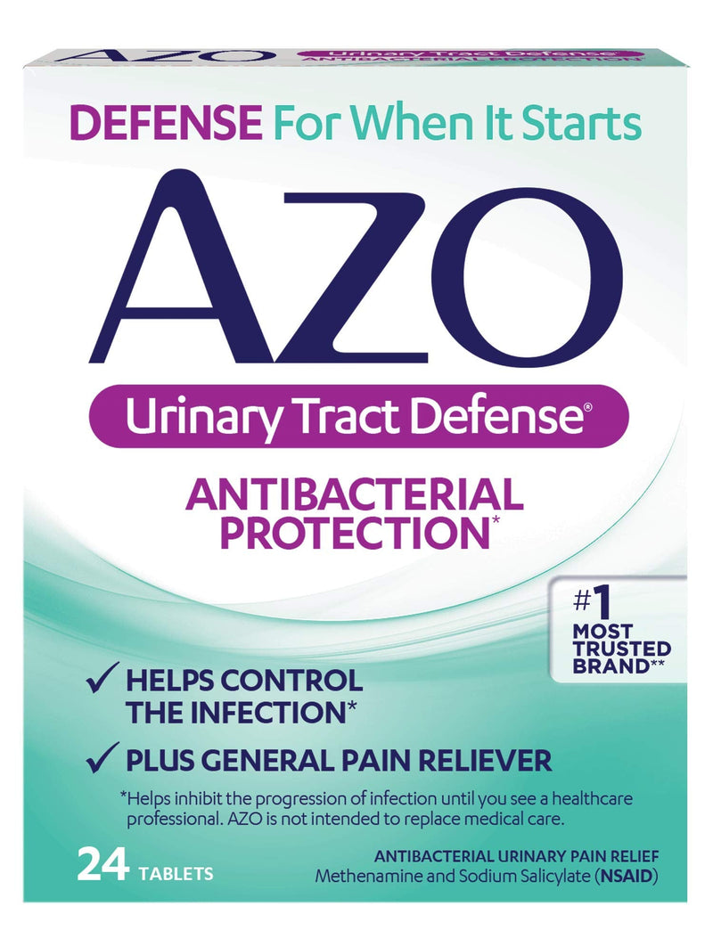AZO UTI Test Strip + Vaginal pH Test Kit + Urinary Tract Defense Antibacterial Protection, Helps Control Infection