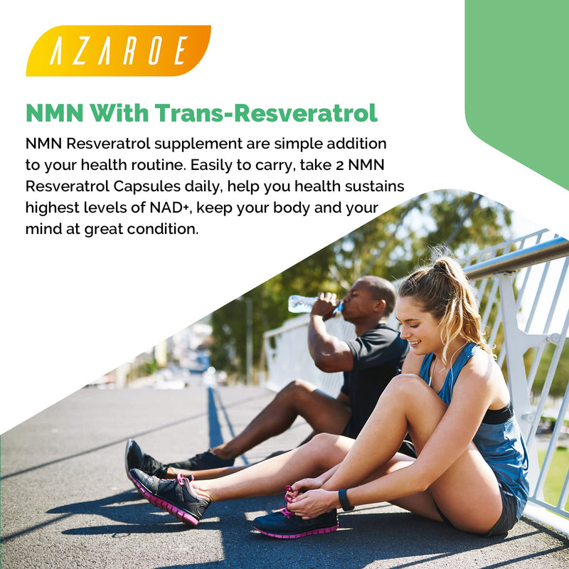NAD+ Trans-Resveratrol 1100mg – Advanced Formula for Enhanced Performance & Vitality (60 Count (Pack of 1)) 60 count (Pack of 1)