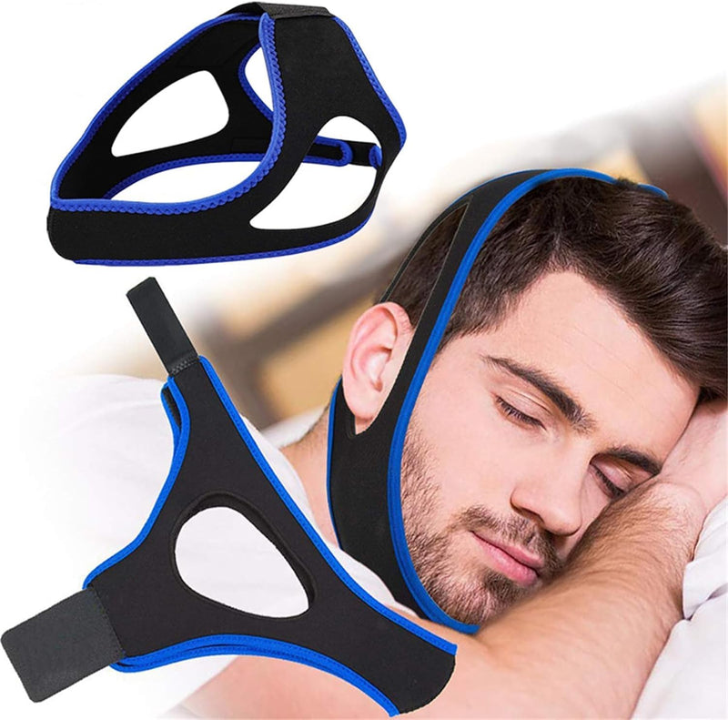 [Australia] - 2PCS Veralabs Airflow Jaw Strap, Anti Snoring Devices, Anti Snoring Chin Strap, Adjustable Breathable Chin Strap for Men and Women Sleeping, Simple and Effective Stop Snoring Solution 