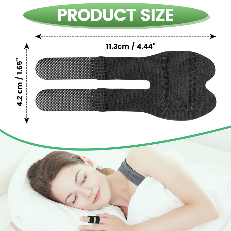 [Australia] - 5Pcs Thumb Splints, Small Finger Brace for Trigger Finger - Broken - Arthritis - Straightening for Index - Middle - Ring - Pinky Black 