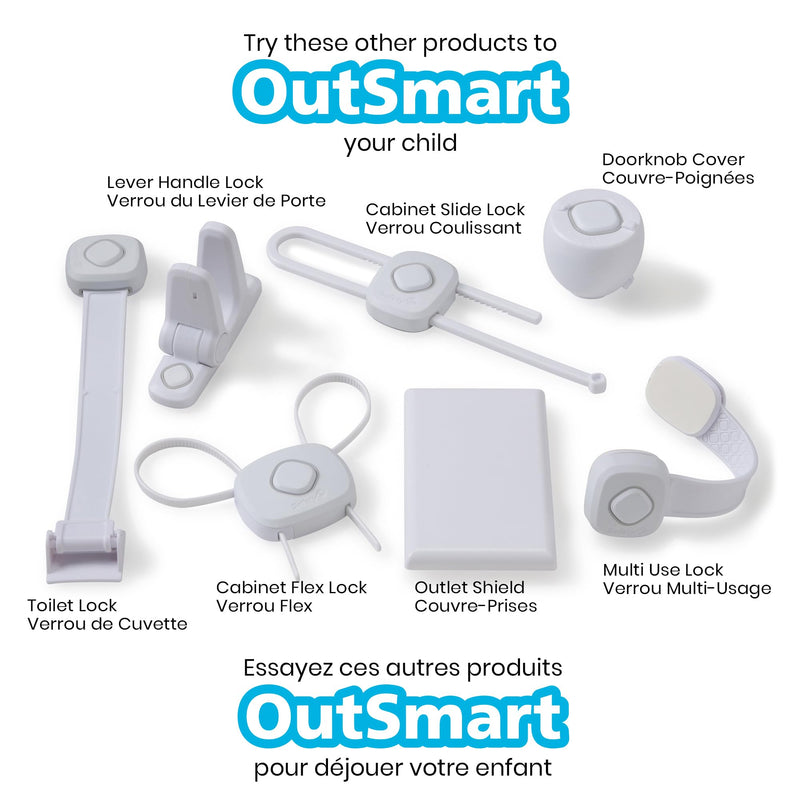 [Australia] - Safety 1st OutSmart Toilet Lock, White, 1 Count (Pack of 1) 1 Count (Pack of 1) 