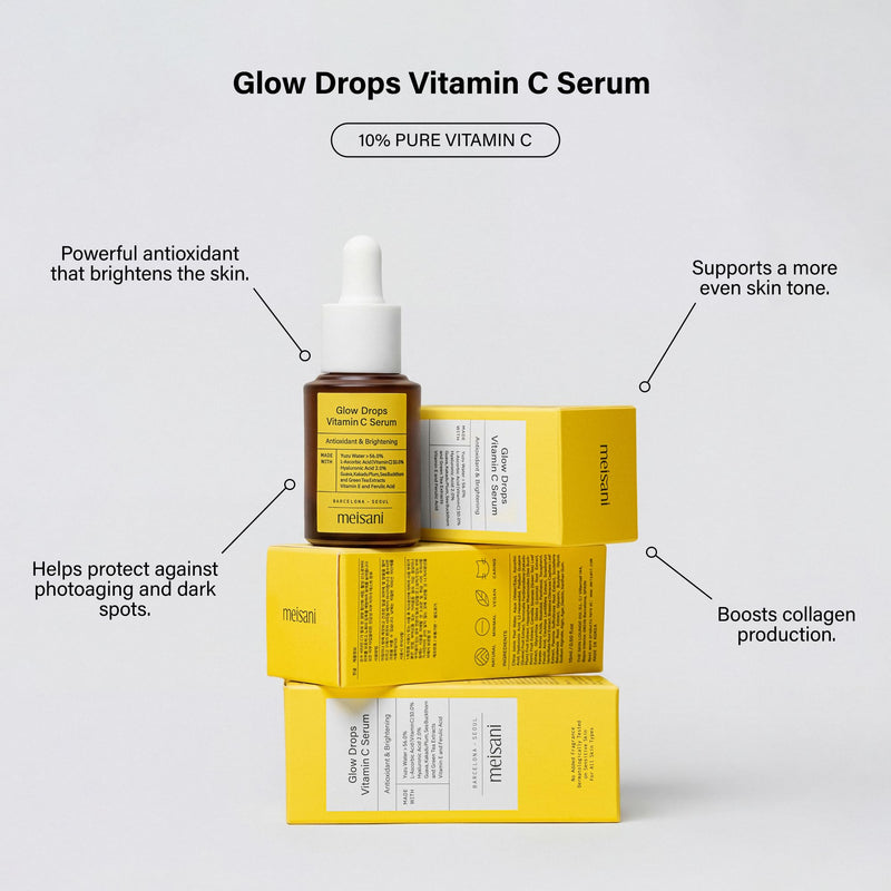 Glow Drops Vitamin C Serum with Yuzu for Radiant Skin, 0.5 fl.oz. | Brightens with pure vitamin C, yuzu fruit water and hyaluronic acid. Antioxidant formula helps boost skin radiance.