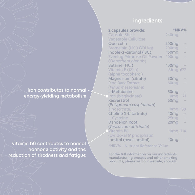 Endo by Soov - Multivitamin to Support Endometrial Health - 60 Vegan Capsules - G&G Vitamins