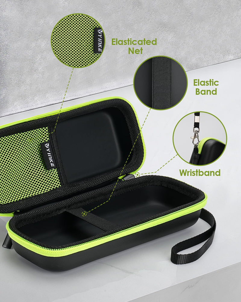 [Australia] - Yinke Bag for O Blade Electric Shaver QP2734 QP2724 QP2824 QP6551 QP4631 O Blade Pro 360, Travel Bag for Braun Series 3/5/7/9, Hard Shell Travel Carry Bag Green 