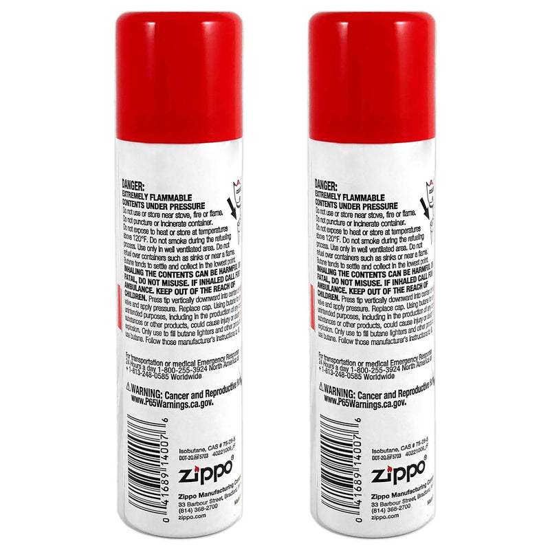 Zippo Butane Fuel 75 Milliliter / 2.5 Ounces (2-Pack)