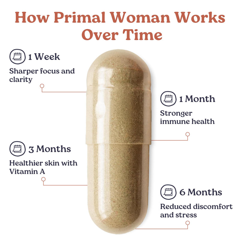 [Australia] - Beef Organ Supplement for Women - Heart, Liver for Women, Grass Fed, Pasture Raised Liver | Primal Beef Organ Capsules Woman (60 Capsules) 