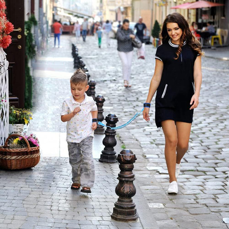 [Australia] - Reflective Anti Lost Wrist Link, Anti Lost Wrist Link Anti Lost Leash Baby Leash with Child Upgraded Safety Locks for Kids (Blue 8.2 Ft) Blue 
