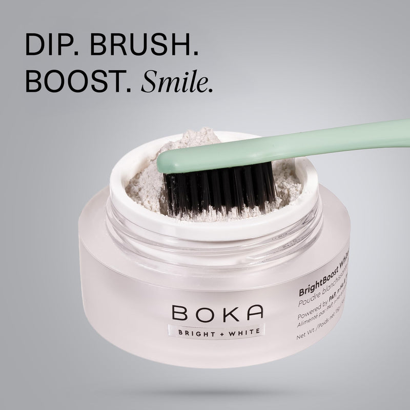 [Australia] - Boka Teeth Whitening Powder - Nano Hydroxyapatite, Appropriate for Sensitive Teeth, Whitening -Toothpaste Alternative with Essential Oils, Has Probiotics, Multivitamins & Aloe 