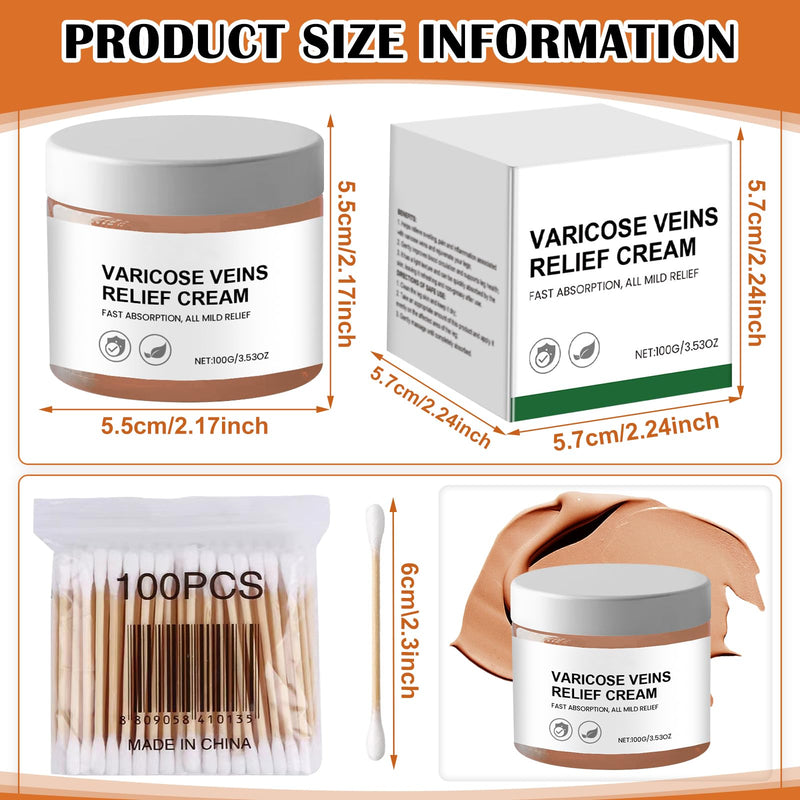 [Australia] - LETTERASHQP Varicose Veins Relief Cream Varicose Veins Cream Varicose Veins Cream Medilisk Varicose Veins Cream Spider Veins Cream Relief Cream for Varicose Veins Cream for the relief of varicose veins 