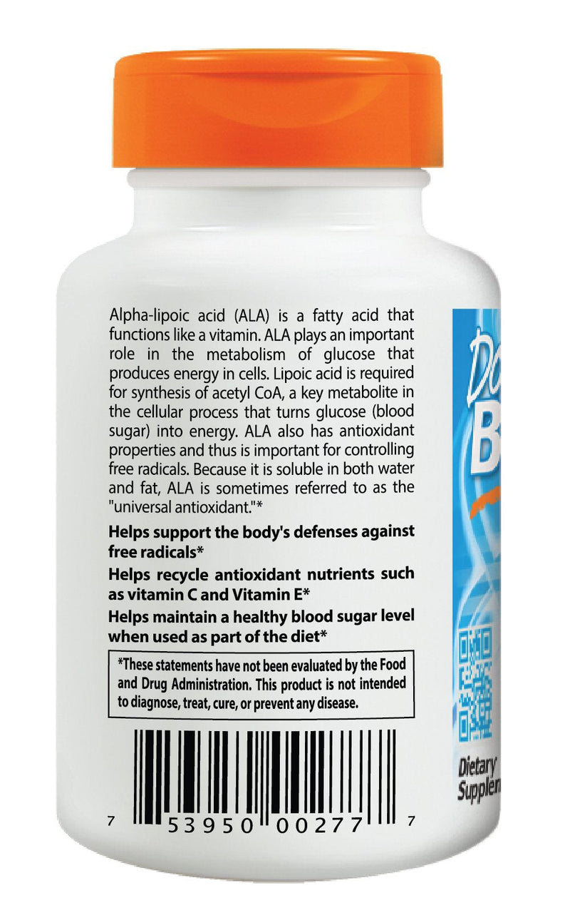[Australia] - Doctor's Best Alpha-Lipoic Acid 300, Supports Antioxidant Function & Glycemic Balances, Non-GMO, Gluten Free, Vegan, Soy Free, 300 mg, 180 Veggie Caps 180 Count (Pack of 1) 