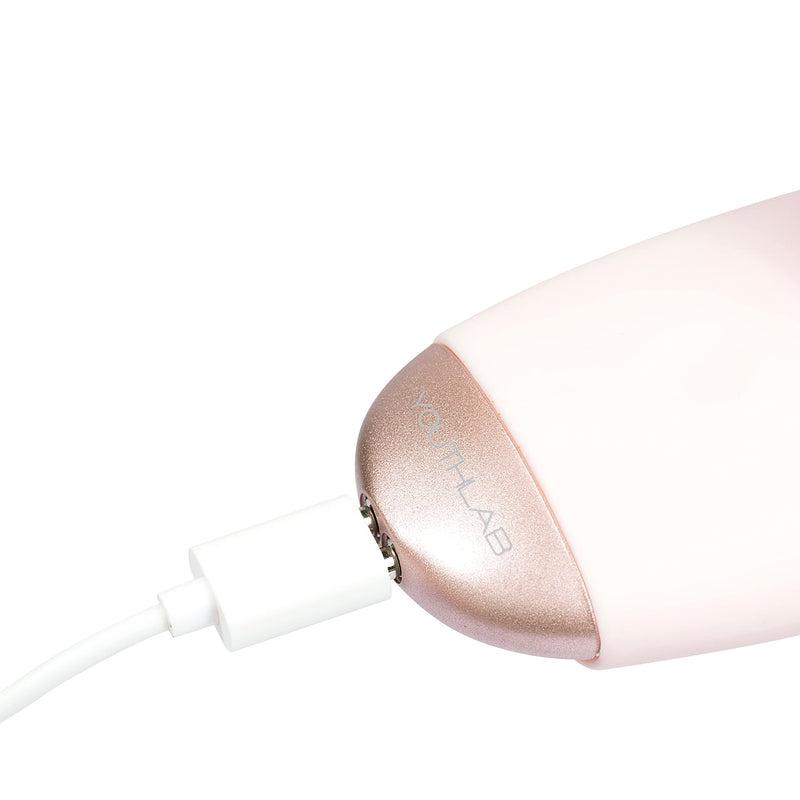 SoniGlow Silicone Facial Cleansing Brush – Electric Vibrating Skincare Scrubber Tool for Deep Pore Cleansing, Gentle Massage, Makeup Removal, Waterproof and Rechargeable (Pink) Pink