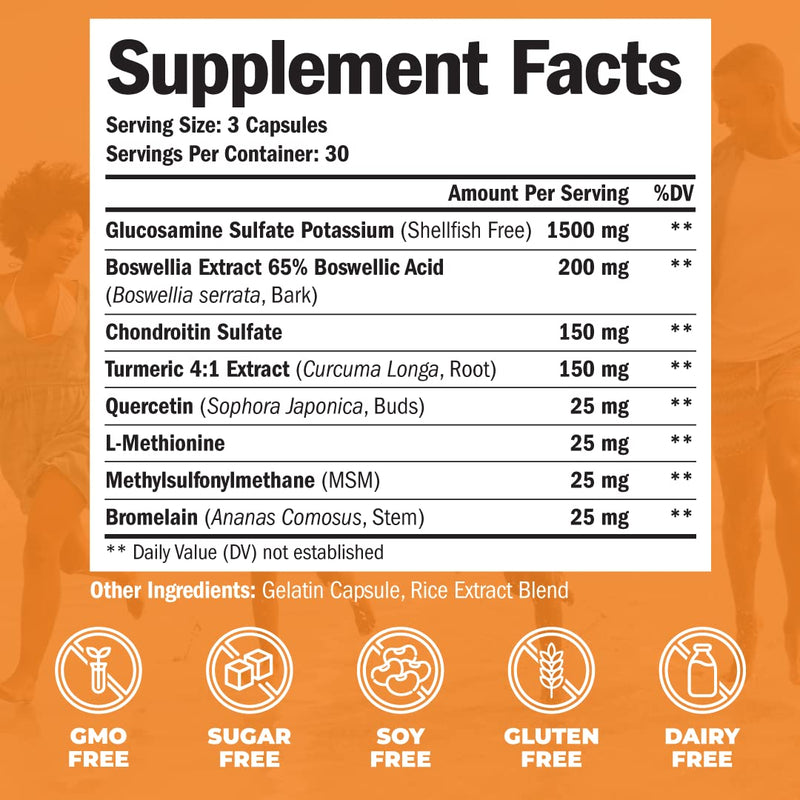 Vimerson Health Glucosamine Chondroitin Turmeric + Multivitamin for Women 2-Bottle Supplement Bundle for Her. Healthy Immune Response, Joint Support, Antioxidant Properties