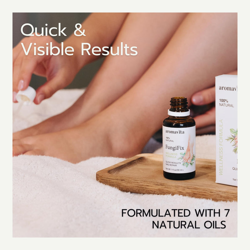 FungiFix Nail & Cuticle Oil Blend, Oregano, Tea Tree & Vitamin E, 1 fl oz | 7-in-1 Natural Oils with Oregano, Tea Tree & Vitamin E nourish nails and cuticles for healthy-looking results.