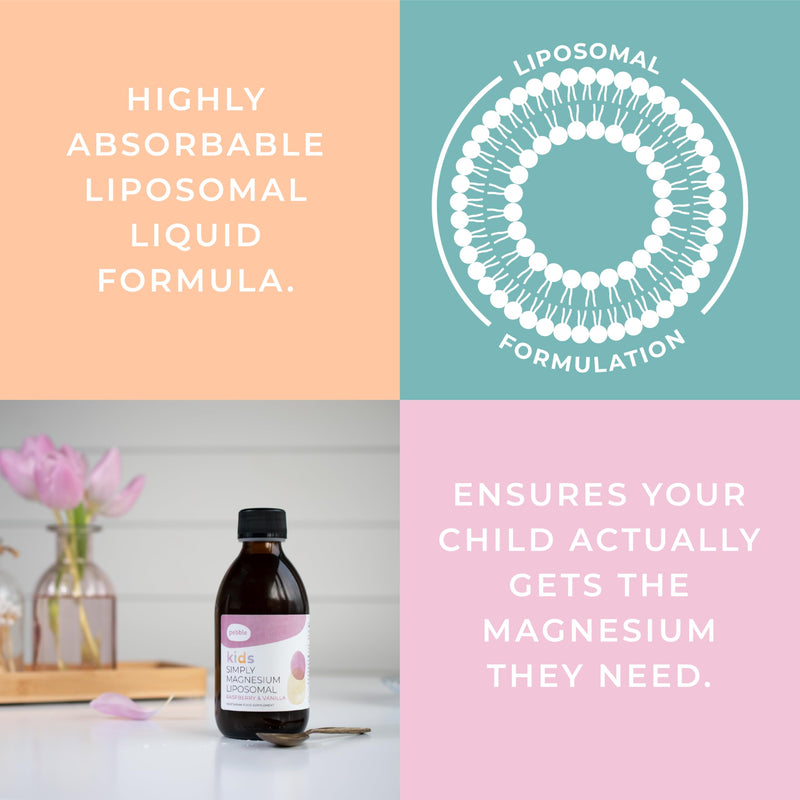 Simply Magnesium Liposomal - Highly absorbable Liquid Magnesium Glycinate Supplement, Natural Flavour, for Kids and Adults, 250ml (Honeydew Melon) Honeydew Melon