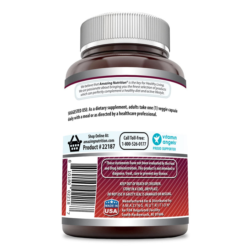 [Australia] - Amazing Formulas Quercetin 500mg 120 Veggie Capsules Supplement - Non-GMO - Gluten Free - Supports Overall Health & Well Being 120 Count 