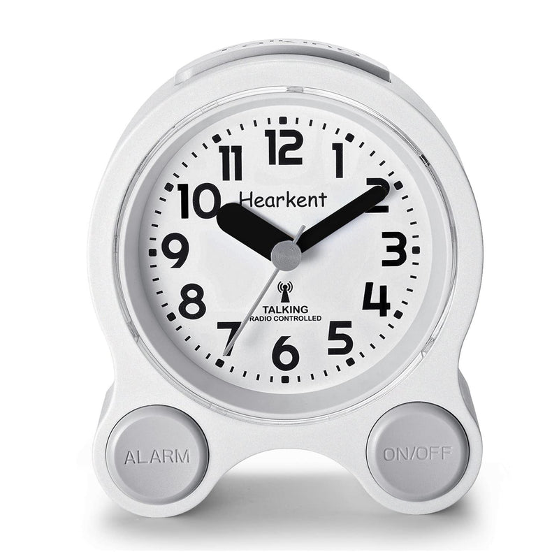 [Australia] - Hearkent Talking Alarm Clocks with German Pleasant Voice, Backlight and 5 Separate Alarm Sets for Blind, Visually Impaired and Elderly People (Black) Black 