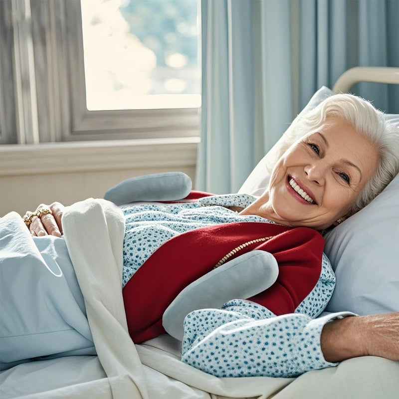[Australia] - 2 PCS Underarm Pillows for Sweat Absorption & Ventilation - Premium Beans Cotton Armpit Pillows, Keep Axillary Dry & Breathable for Post-Surgery Recovery, Long-Term Bed Rest & Elderly Care (Gray) Gray 