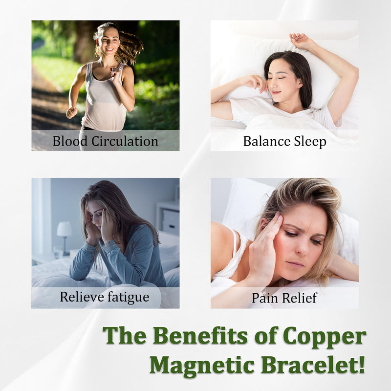 [Australia] - 3 Copper Rings for Men, 99.99% Solid Pure Copper, 3pcs 3500 Gauss #9 Rings, Vintage & Cross Pattern Adjustable Cuff Ring Copper & Vine Design2 