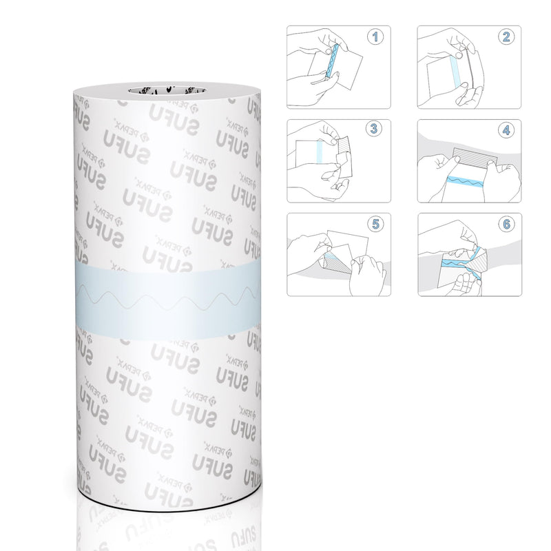 Tattoo Aftercare Film Roll 15 cm x 10 m - Waterproof Second Skin Protection Bandage, Breathable Flexible Transparent PU Film for Professional Tattoo Artists and Home Use 15cm*10m