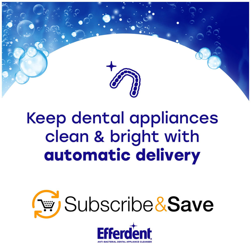 [Australia] - Efferdent Retainer Clean & Bright ‚Äì Retainer Cleaner Tablets, 120 Count ‚Äì for Retainers, Mouth Guard, Night Guard, Dentures 