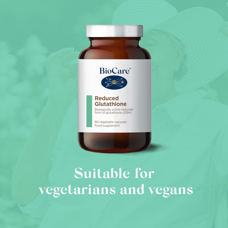BioCare Reduced Glutathione - Antioxidant Combination, L-glycine, L-glutamine and L-cysteine - 90 Capsules