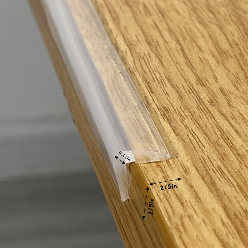 [Australia] - Edge Protector 100% Silicone, Baby Proofing Corners Clear Guards, Pre-Tape Adhesive Soft for Kids Safety, Child Table Cabinets Furniture Bumper (2/5x2/5 in, 3 FT) 2/5x2/5 in 