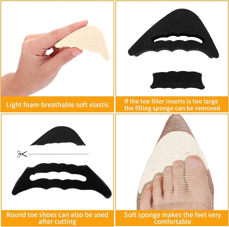 [Australia] - SHSHbuy 8 pairs of high heel cushion pads, shoe filler, shoe pads, foot pads, prevents slipping in shoes that are too large, insoles forefoot, ball pads 