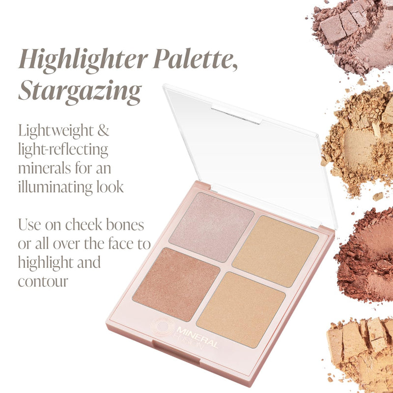 [Australia] - Highlighter Palette, Lightweight Shimmer, Stargazing 1 Count (Pack of 1) 