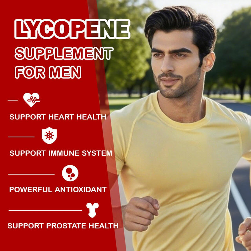 [Australia] - Lycopene Supplements for Men 50mg, Natural Tomato Antioxidant Supplement, 90 Veggie Capsules-Cardiovascular Health, Immune Support & Skin Health, 3 Month Supply 