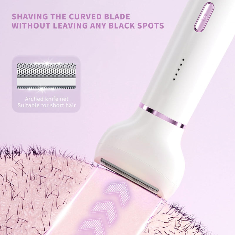 [Australia] - Electric Razor for Women- 5 in 1 Electric Shaver for Women, Wet & Dry Bikini Trimmer and Facial Hair Remover,Eyebrow Razors Nose Hair Trimmer Rechargeable Hair Removal Kit for Full-Body Hair 831 