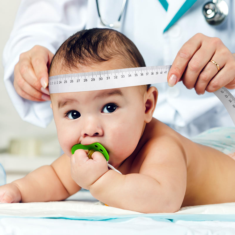 [Australia] - Angoily 100PCS Paper Tape Measure for Body Measurement, Double-Sided Tape Measure, Medical Soft Tape Measure for Baby Head Body Measurement 