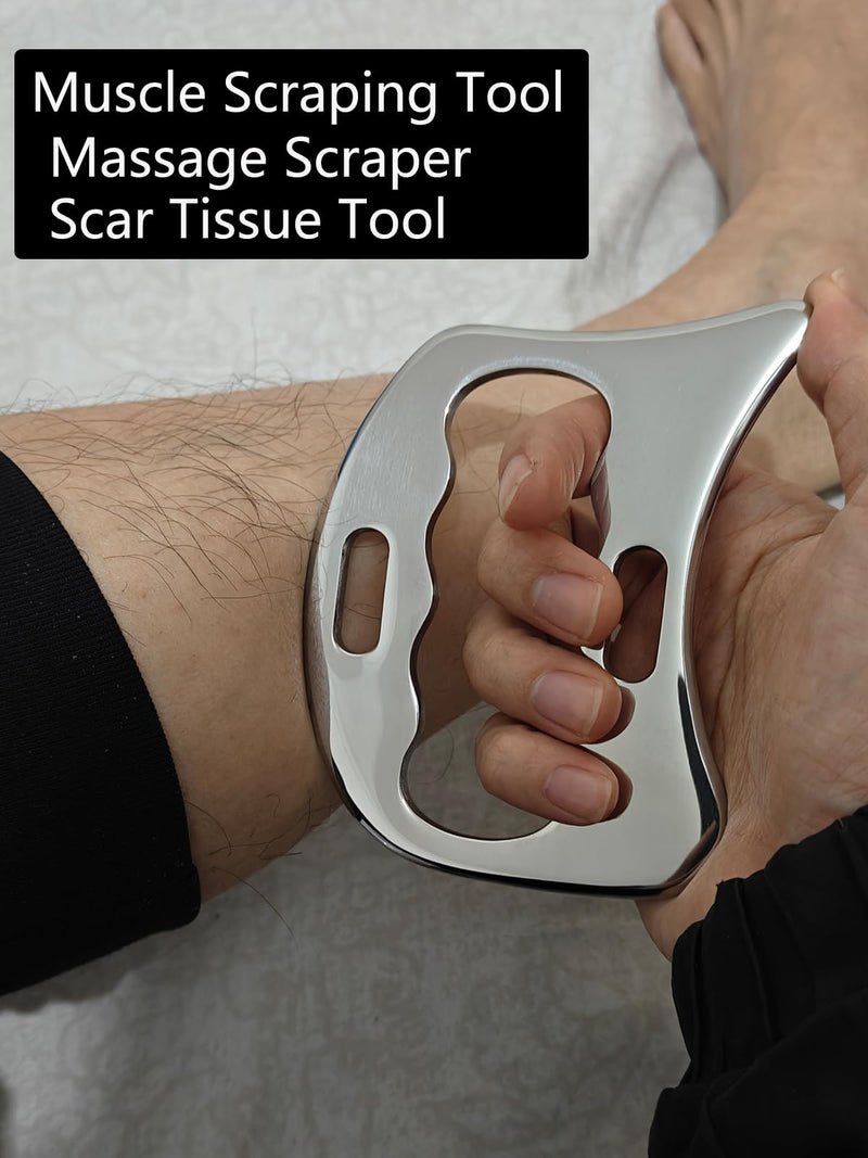 [Australia] - Muscle Scraper Stainless Steel IASTM Massage Tools Set,Gua Sha Scraping Tools for Physical Therapy(3pcs) GYX COELE-02 