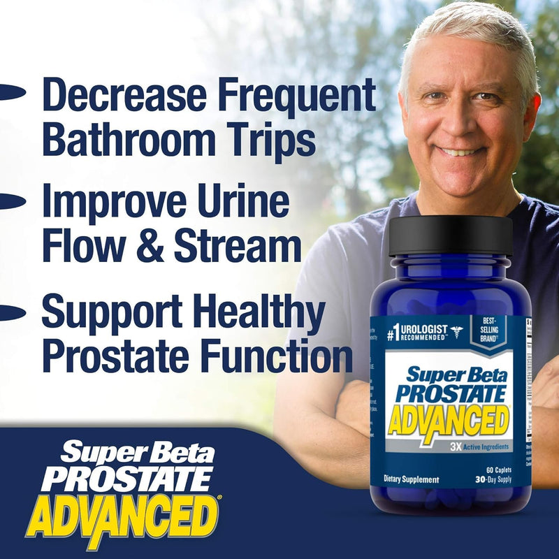 [Australia] - Advanced ‚Äì Promote Sleep, Support Bladder Emptying. Prostate Support Supplement for Men's Health with Beta Sitosterol, not Saw Palmetto. (120 Caplets, 2-Pack) 60 Count (Pack of 2) 