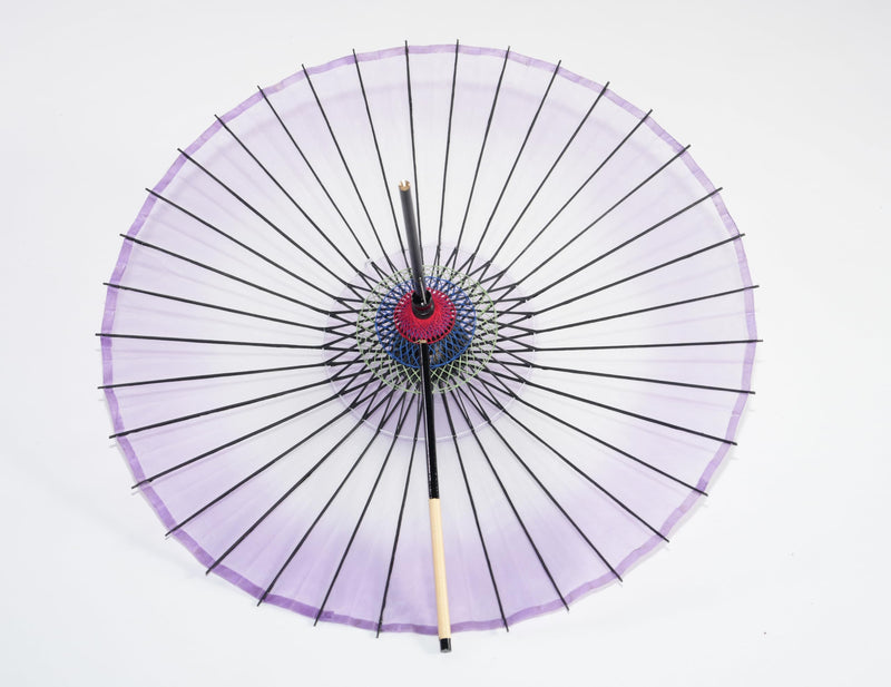 Silk Umbrella demitint Dancing props Stage Umbrella handle detachable Purple demitint