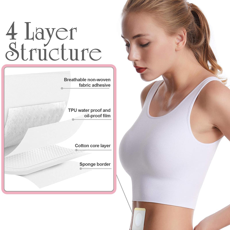 [Australia] - Castor Oil Patches, 100PCS Castor Oil Belly Button Patch Disposable Organic Cotton Self-Adhesive Pads for Belly Button, Anti Leakage Design, Breathable & Portable, No Wash 1 Count (Pack of 100) 