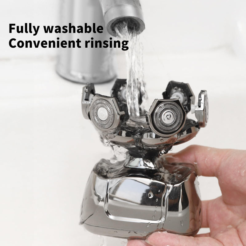 [Australia] - Cordless 7D Head Shavers for Bald Men Multifunctional Rechargeable Electric Razor IPX6 Waterproof for Home Travel 