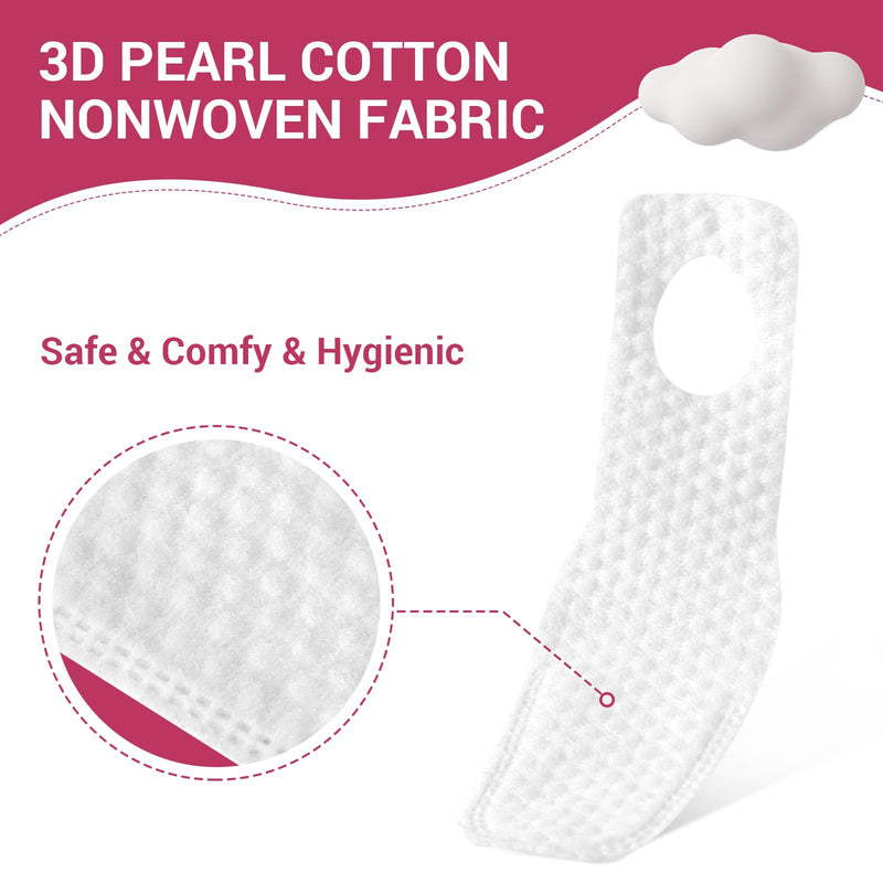 60 Counts Baby Tongue Cleaner and Oral Teeth Finger Toothbrush, Mouth and Gum Dry Wipes,for Newborn,0-24 Months Infants,Toddlers 60