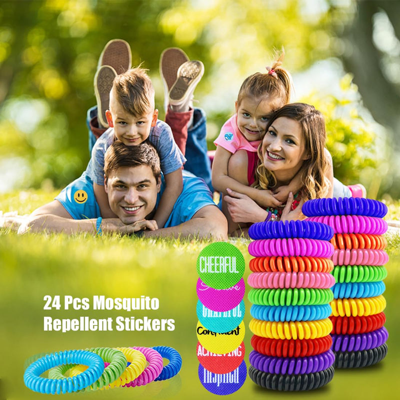 [Australia] - 40 Pack Mosquito Repellent Bracelets, Individually Wrapped DEET-Free Insect & Bug Repellent Wrist Bands for Kids & Adults Outdoor Camping Fishing Traveling 