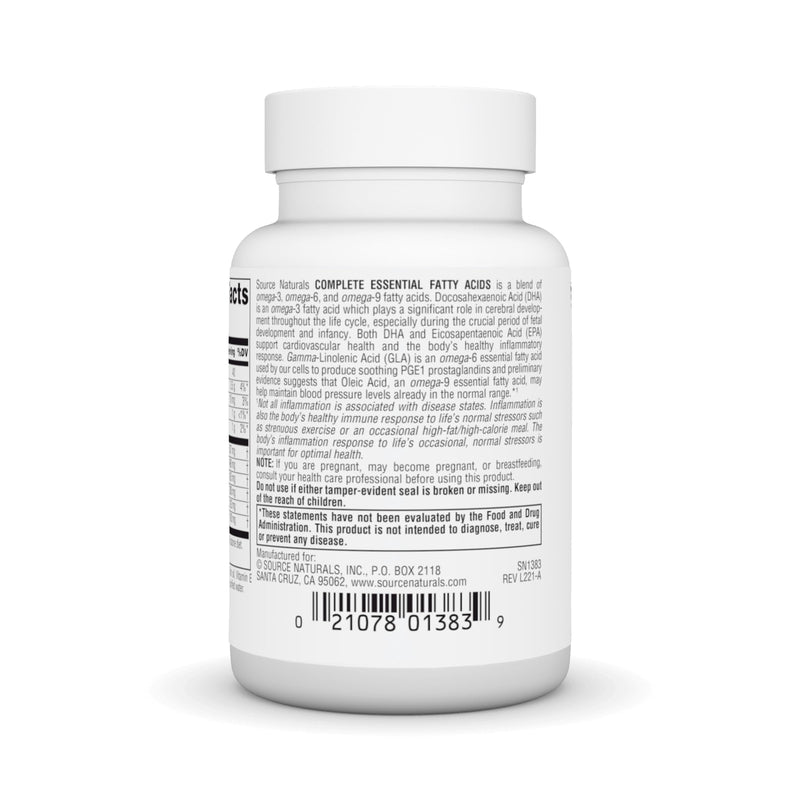 [Australia] - Source Naturals Complete Essential Fatty Acids OMEGA 3,6,9 EFA complex 30 softgels 30 Count (Pack of 1) 