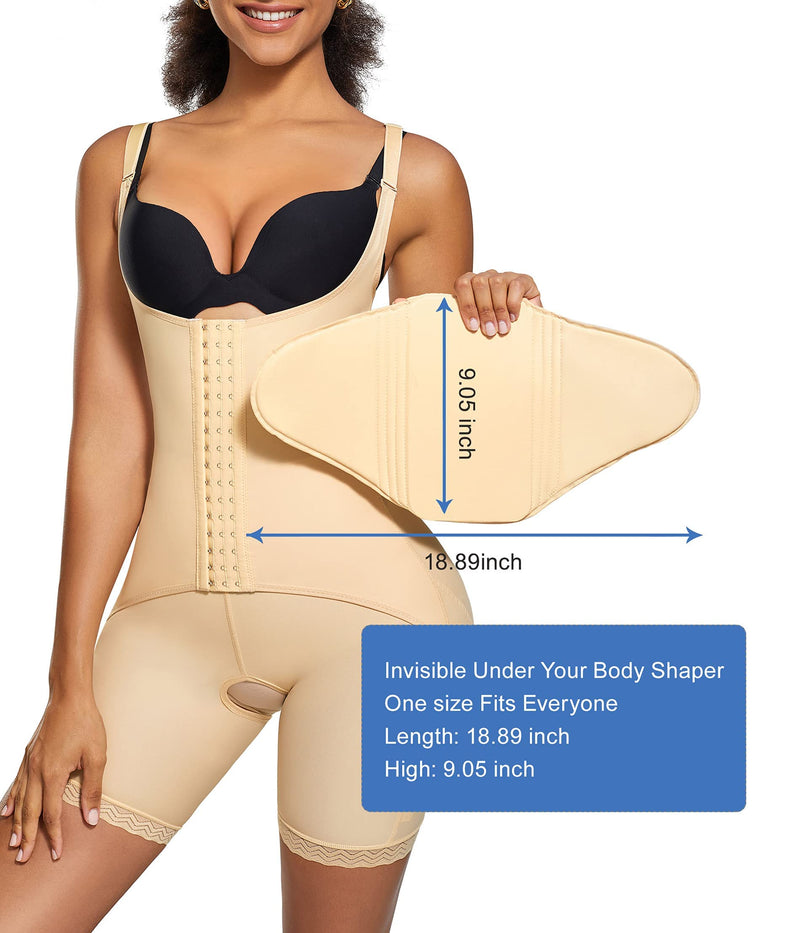 [Australia] - Bafully Compression Abdomen Lipo Board Abdominal Abdomen AB Board Postoperative Abdomen Compression Abdominal Operations Liposuction Beige One Size 