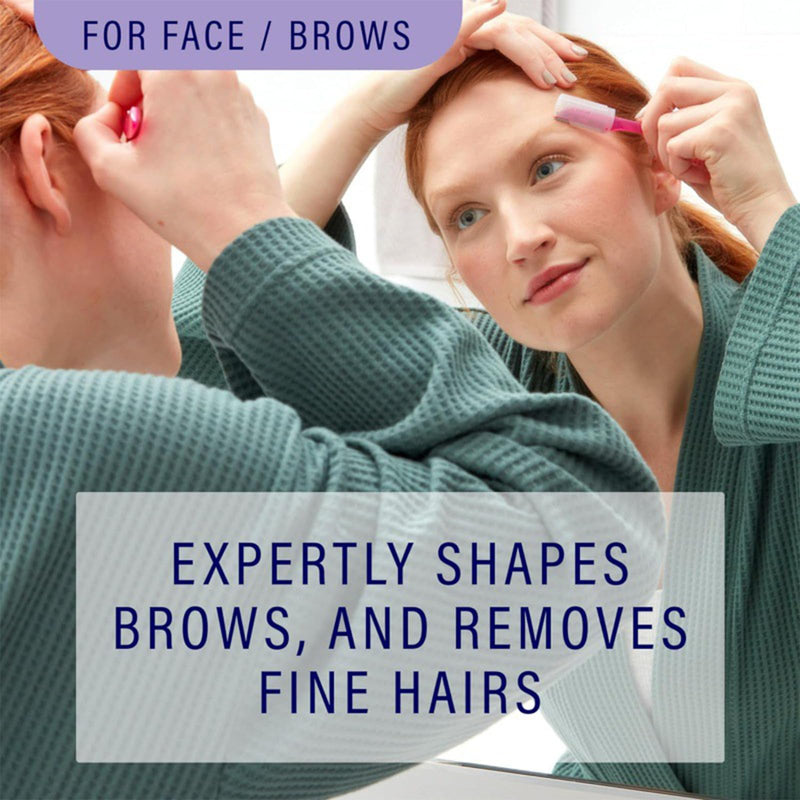 [Australia] - Brow Razor 9ct - Professional Eyebrow Razors for Women & Men, Facial Hair Remover & Dermaplaning Tool, Peach Fuzz Exfoliator - Stainless Steel Blades, Painless & Safe, Travel-Friendly (9 Pack) 