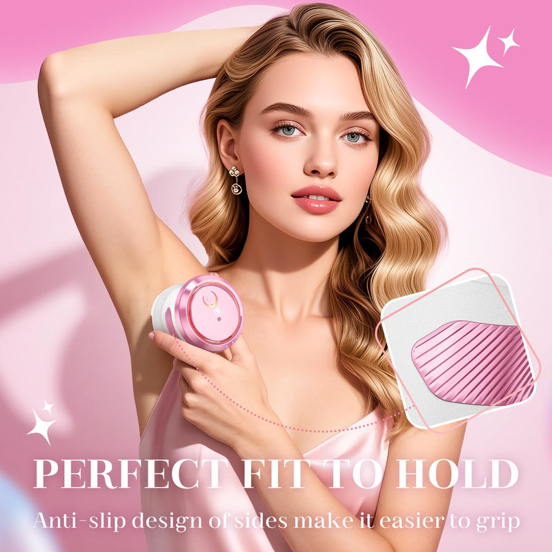[Australia] - Electric Razors for Women - Flawless Women's Electric Body Shaver, Waterproof Wet Dry Hair Remover with Detachable Head, Easy to Hold with Anti-Slip Strips, Cherry 6900 Pink 