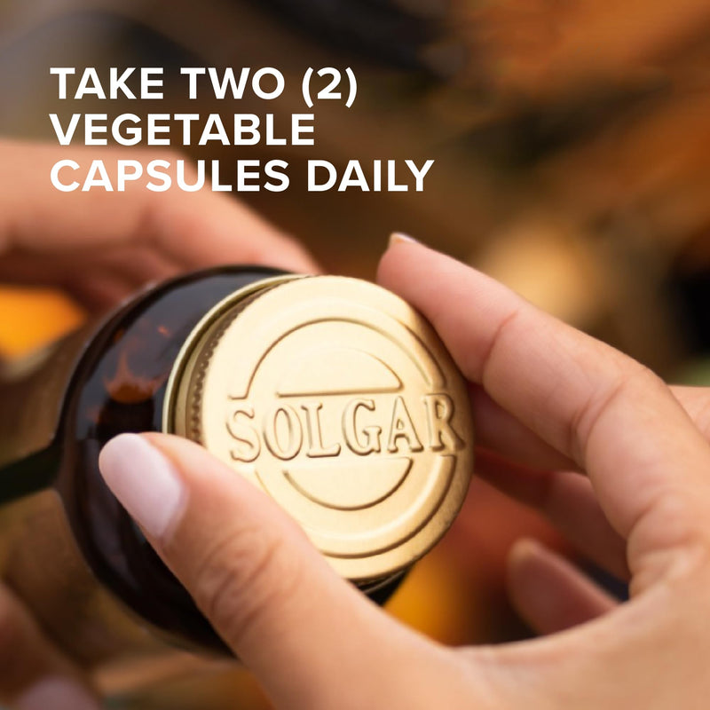 [Australia] - SOLGAR Red Yeast Rice 600 mg - 120 Vegetable Capsules - Non-GMO, Vegan, Gluten & Dairy Free, Kosher - 60 Servings 